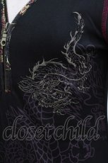 画像3: Ozz On / 刺繍ZIPトップス  黒 H-26-08-03-039-OO-TO-AK-ZH (3)