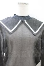 画像3: Candy Stripper / SEETHROUGH SAILOR KNIT  ブラック H-26-08-03-1039-PU-TO-KB-ZH (3)