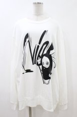 画像1: NieR Clothing / プリントSWEAT  2XL 白 H-26-08-03-1041-PU-TO-KB-ZH (1)