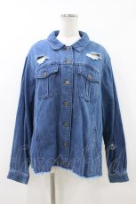 画像1: Candy Stripper / BACK FRILL JACKET  ブルー H-26-08-03-1046-PU-JA-KB-ZH (1)