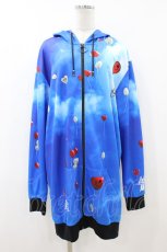 画像1: NieR Clothing / バルーンZIPパーカー  ブルー H-26-08-03-1048-PU-TO-KB-ZH (1)