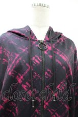 画像3: NieR Clothing / 総柄ZIPパーカー  黒×ロゴピンク H-26-08-03-1049-PU-TO-KB-ZH (3)