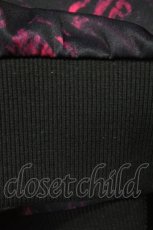 画像4: NieR Clothing / 総柄ZIPパーカー  黒×ロゴピンク H-26-08-03-1049-PU-TO-KB-ZH (4)