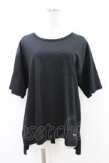 画像1: RNA AUDITION / ロゴ刺繍T-shirt  ブラック H-26-08-03-1053-0-TO-KB-ZH (1)