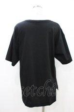 画像2: RNA AUDITION / ロゴ刺繍T-shirt  ブラック H-26-08-03-1053-0-TO-KB-ZH (2)