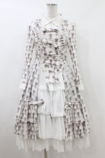 画像1: ATELIER PIERROT / Rosy Bouquet Dress size1 ライトグレー H-26-08-03-1008-EL-OP-KB-ZH (1)