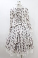 画像2: ATELIER PIERROT / Rosy Bouquet Dress size1 ライトグレー H-26-08-03-1008-EL-OP-KB-ZH (2)