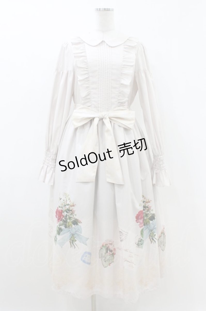 画像1: Maison de minette / Skirt collage dress  ピンクアイボリー H-26-08-03-1011-LO-OP-KB-ZH (1)