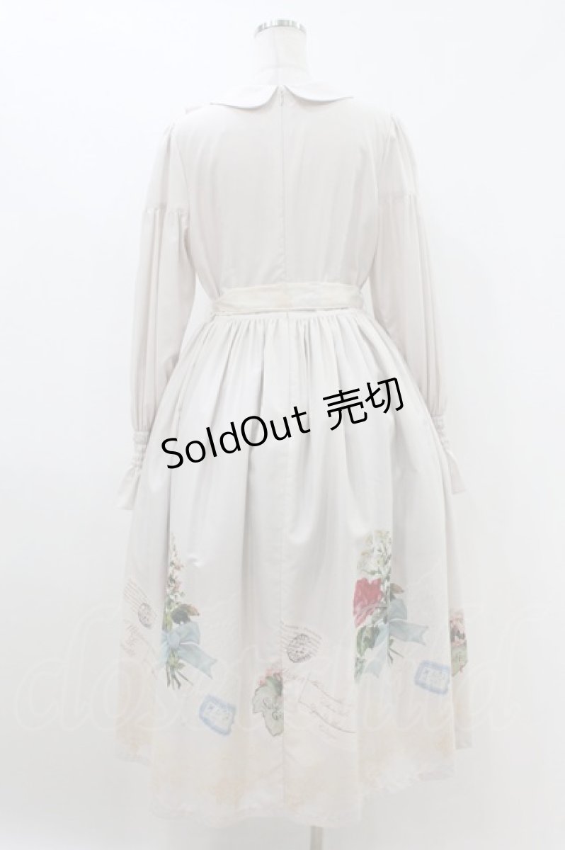 画像2: Maison de minette / Skirt collage dress  ピンクアイボリー H-26-08-03-1011-LO-OP-KB-ZH (2)