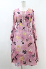 画像1: MILK / ジュリエットdress  プラムピンク H-26-08-03-1018-ML-OP-KB-ZH (1)