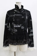 画像1: h.naoto Blood / ハイネックニットカーディガン  黒 H-26-08-03-058-HN-TO-AK-ZH (1)