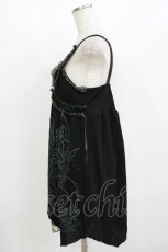 画像2: Qutie Frash / 龍プリントベビードール  黒×カーキ H-26-08-03-023-QU-OP-AK-ZH (2)