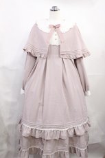 画像1: Amavel / Flavor Macaroonケープミドルワンピース Free ピンク H-26-08-04-003-CA-OP-NS-ZH (1)