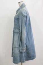 画像2: HYSTERIC GLAMOUR / デニムシャツワンピース  ブルー H-26-08-04-1026-PU-OP-KB-ZH (2)
