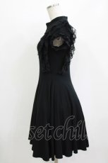 画像2: Katie / ROSEMARY bottle neck one-piece  ブラック H-26-08-04-1030-LO-OP-KB-ZH (2)