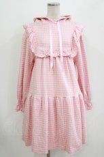 画像1: Candy Stripper / GOOD DAYS HOODIEワンピース  ピンク H-26-08-04-1031-PU-OP-KB-ZH (1)
