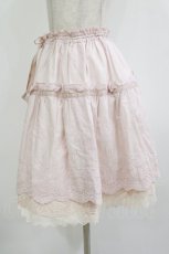 画像2: Jane Marple / リボン付きレーススカート M ピンク H-26-08-04-1032-JM-SK-AK-ZH (2)