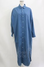 画像1: RNA / ロングシャツワンピース  ブルー H-26-08-04-1042-PU-OP-KB-ZH (1)