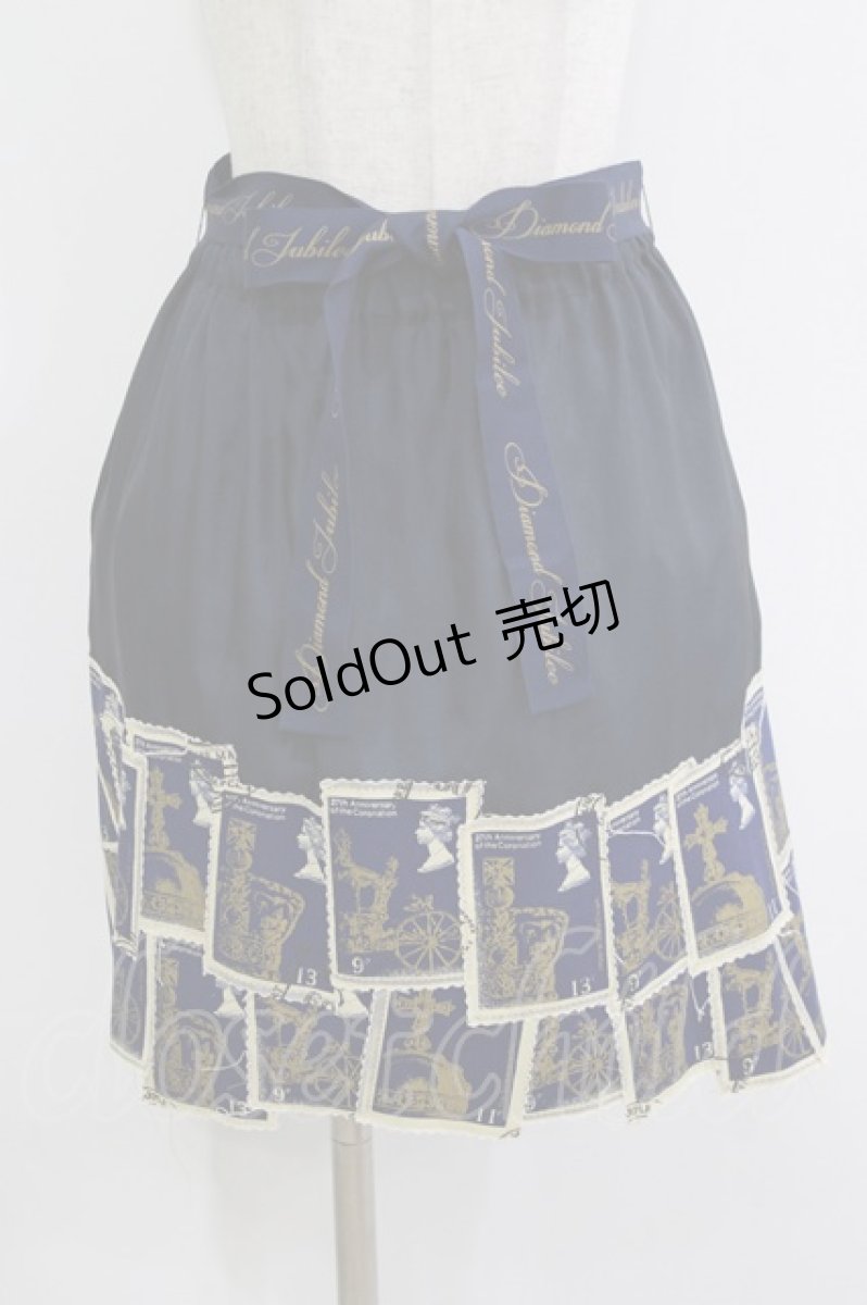 画像1: Jane Marple / Royal Stampスクラップスカート M ネイビー H-26-08-04-1045-JM-SK-AK-ZH (1)