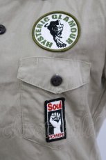 画像3: HYSTERIC GLAMOUR / ワッペン付き半袖シャツ  ベージュ H-26-08-04-1062-PU-BL-AK-ZH (3)