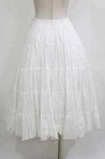 画像3: alice auaa / ティアードスカート 3(約9号) 白 H-26-08-04-1002-AA-SK-KB-ZH (3)