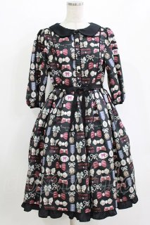 Emily Temple cute / Rich Ribbonワンピース M ブラック H-26-08-04