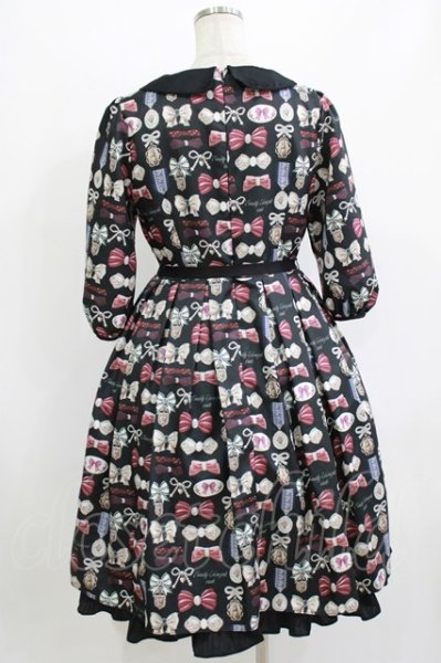 Emily Temple cute / Rich Ribbonワンピース M ブラック H-26-08-04 