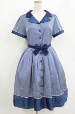 画像1: Emily Temple cute / Diner Girlワンピース M ブルー H-26-08-04-1020-ET-OP-AK-ZH (1)