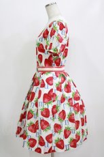 画像2: Jane Marple / Strawberry Meets Logoワンピース M オフ H-26-08-04-1022-JM-OP-AK-ZH (2)