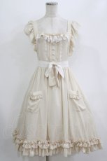 画像1: Vallee lys / Enchanting Maiden Apron  アイボリー H-26-08-04-1003-GO-OP-KB-ZH (1)