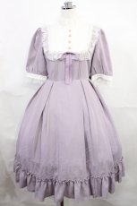 画像1: Amavel / Lacy frills feminineミドル丈ワンピース Free ラベンダー H-26-08-04-005-CA-OP-NS-ZH (1)