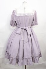 画像2: Amavel / Lacy frills feminineミドル丈ワンピース Free ラベンダー H-26-08-04-005-CA-OP-NS-ZH (2)