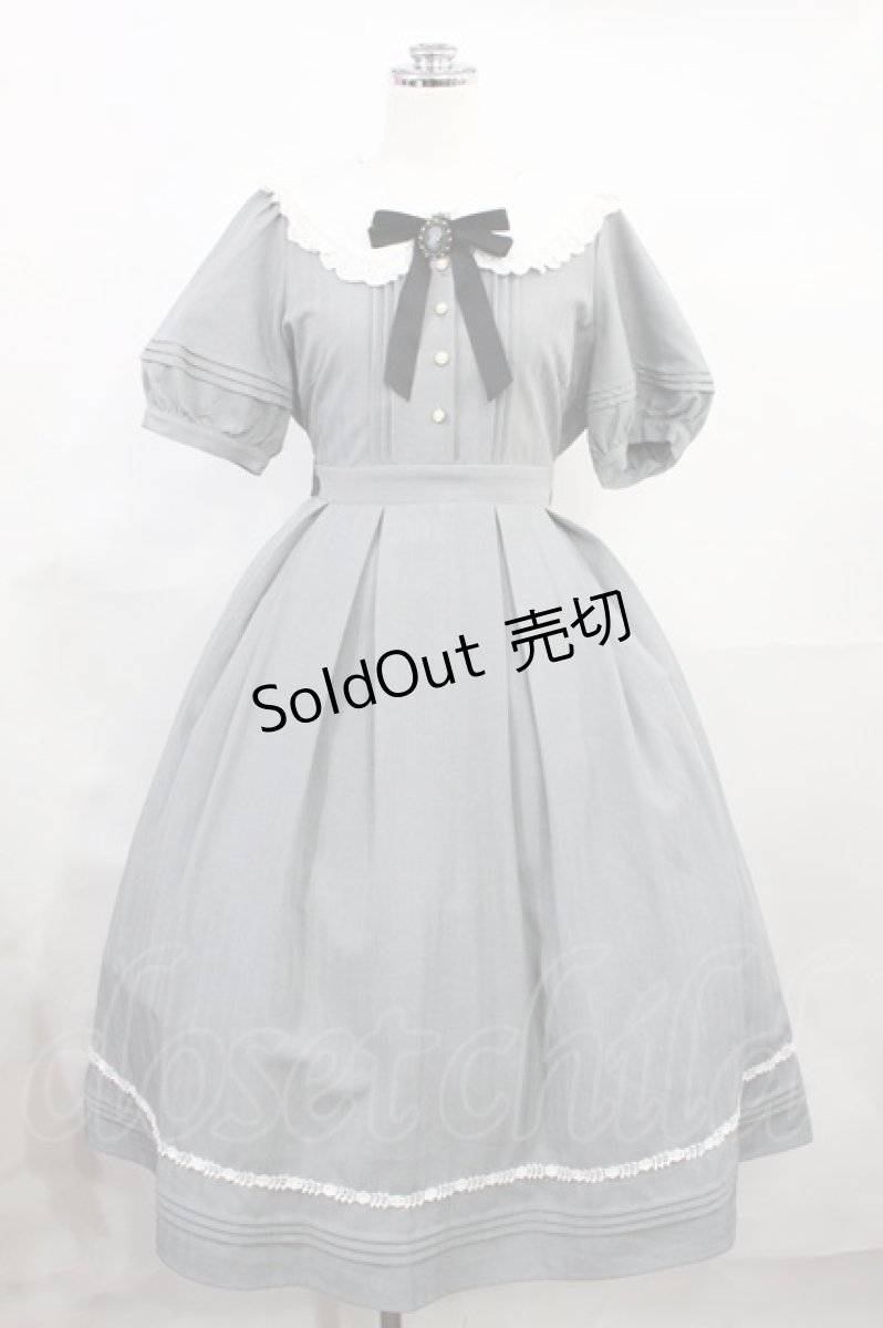 画像1: Amavel / Romantique Doll Cameoワンピース Free ブルーグレー H-26-08-04-002-CA-OP-NS-ZH (1)