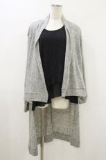 画像1: axes femme / レイヤードカーディガン M グレー/ブラック H-26-08-05-009-AX-TO-NS-ZH (1)