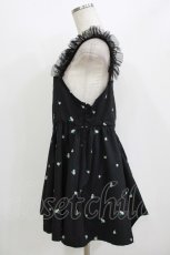 画像2: Candy Stripper / TINY FLOWER MINI ONE-PIECE  ブラック H-26-08-05-1001-PU-OP-KB-ZH (2)