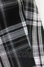 画像5: NieR Clothing / チェック切替パンツ F 黒×白 H-26-08-05-1006-PU-PA-AK-ZH (5)