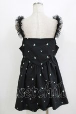 画像3: Candy Stripper / TINY FLOWER MINI ONE-PIECE  ブラック H-26-08-05-1001-PU-OP-KB-ZH (3)