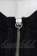 画像7: Ozz oneste / フード付きノースリーブZIPワンピース  黒 H-26-08-05-1018-OO-OP-AK-ZH (7)