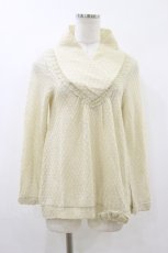 画像1: axes femme / リボンニット M 生成り H-26-08-05-011-AX-TO-NS-ZH (1)