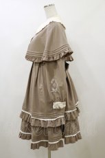 画像3: Amavel / Flavor Macaroonケープミドルワンピース Free ブラウン H-26-08-05-077-CA-OP-NS-ZH (3)