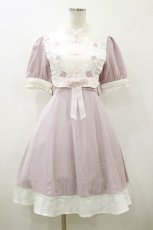 画像1: Amavel / いちごつみチャイナワンピース Free ピンク H-26-08-05-078-CA-OP-NS-ZH (1)