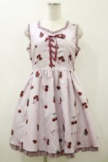 画像1: Ank Rouge / Cherry Berryジャンパースカート M ピンク H-26-08-05-083-CA-OP-NS-ZH (1)