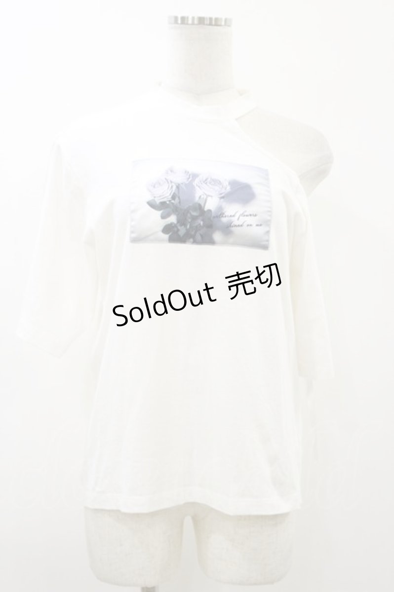 画像1: EATME / シングルレースアップTシャツ Free 白 H-26-08-05-017-LO-TS-NS-ZH (1)