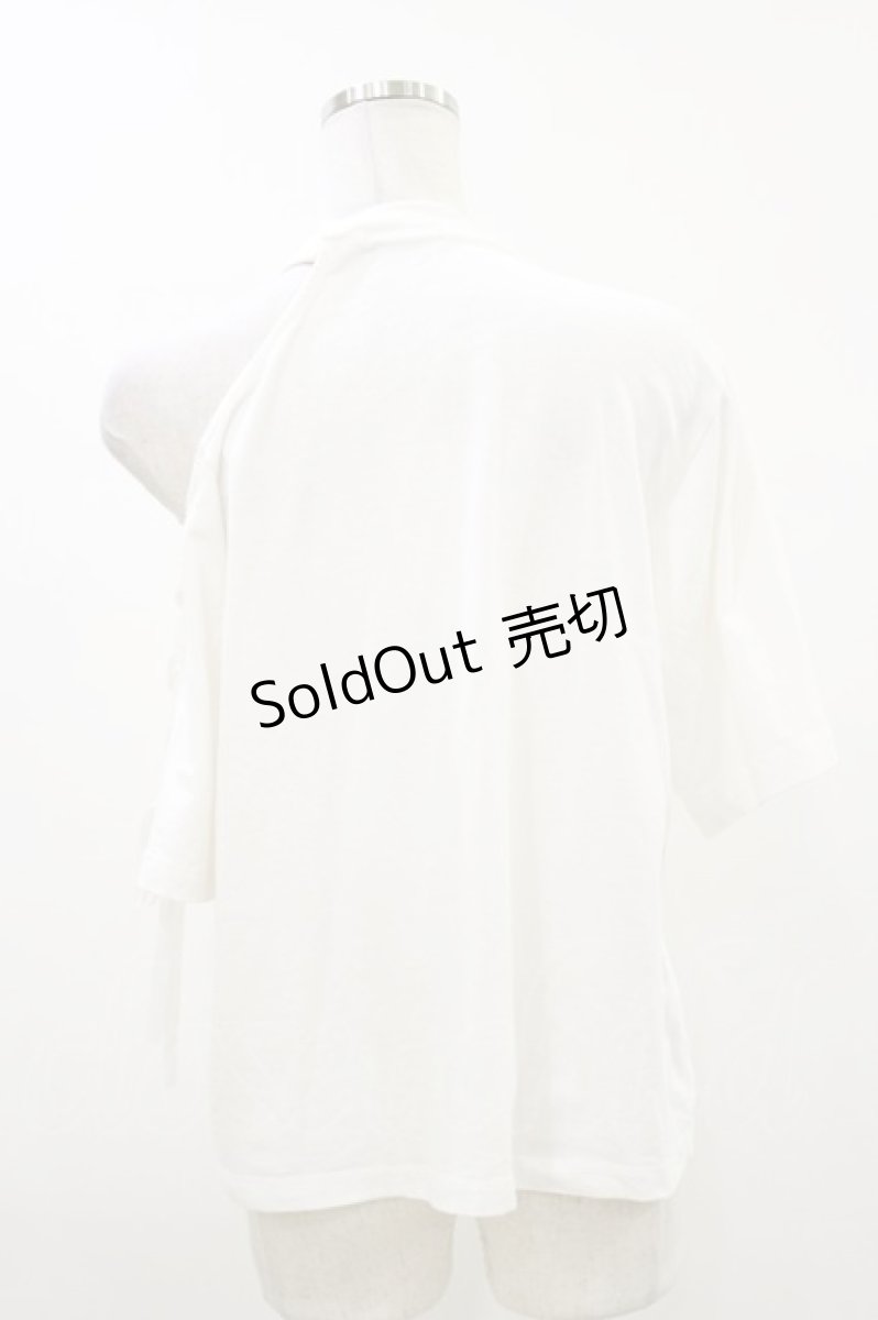 画像2: EATME / シングルレースアップTシャツ Free 白 H-26-08-05-017-LO-TS-NS-ZH (2)