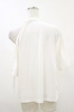 画像2: EATME / シングルレースアップTシャツ Free 白 H-26-08-05-017-LO-TS-NS-ZH (2)