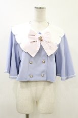 画像1: Amavel / Magical Cosmic Cosmeticケープ風アウター Free サックス H-26-08-05-028-CA-JA-NS-ZH (1)