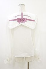 画像2: Amavel / Present Ribbonブラウス Free オフ/ピンク H-26-08-05-033-CA-BL-NS-ZH (2)
