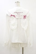 画像2: Amavel / Marshmallow Bunnyブラウス Free オフ/ピンク H-26-08-05-034-CA-BL-NS-ZH (2)