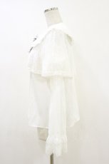 画像3: Amavel / Secret Macaronレースケープブラウス Free オフ/ミント H-26-08-05-035-CA-BL-NS-ZH (3)