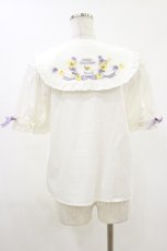 画像2: Amavel / Pansy Floral Melodyブラウス Free オフ/ラベンダー H-26-08-05-038-CA-BL-NS-ZH (2)